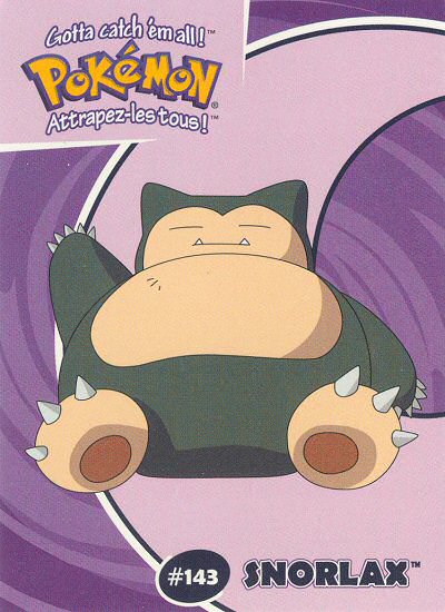 Snorlax - 27/40 - Danone  - front