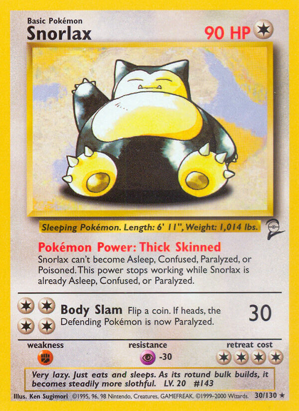 Snorlax-30-Base Set 2