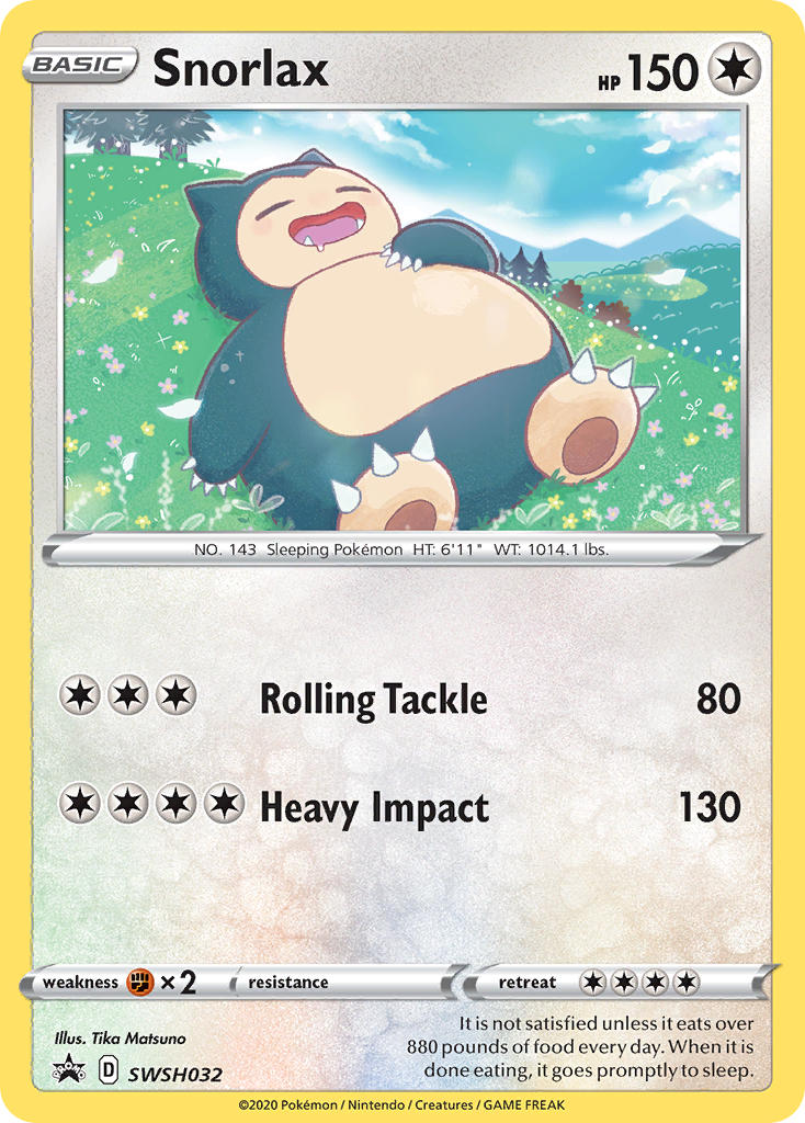 Snorlax - SWSH032 - Sword & Shield Promos