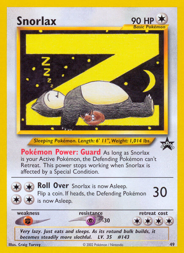 Snorlax - 49 - Wizards Black Star Promos