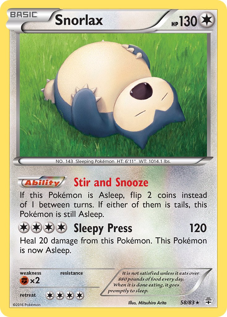 Snorlax - 58 - Generations