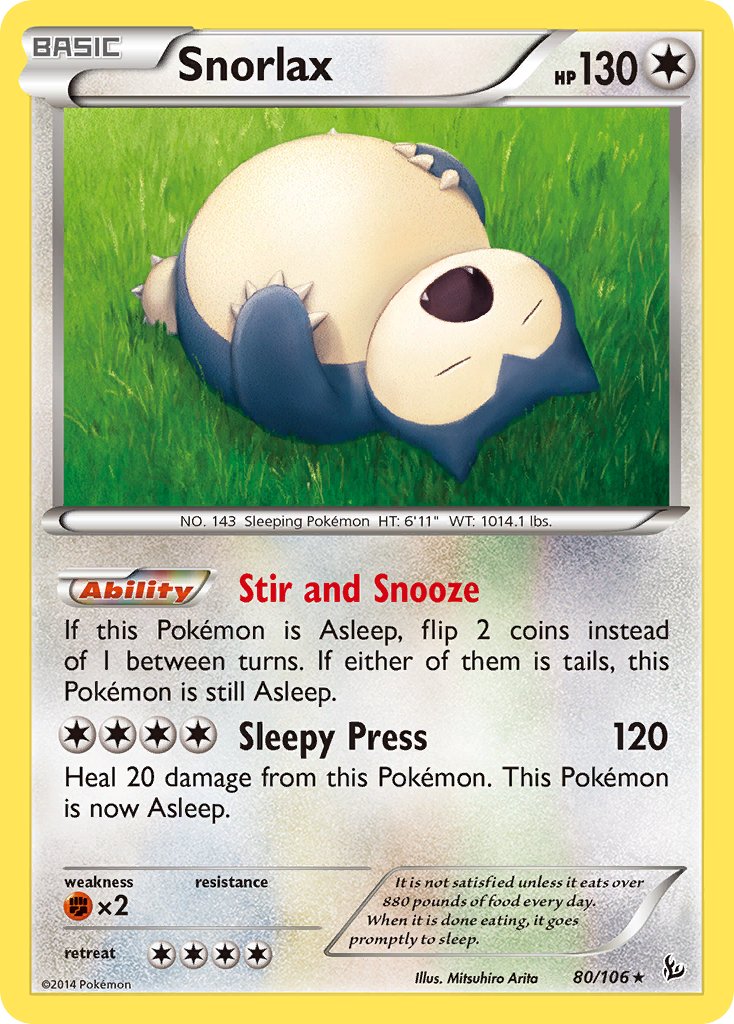 Snorlax - 80 - Flashfire