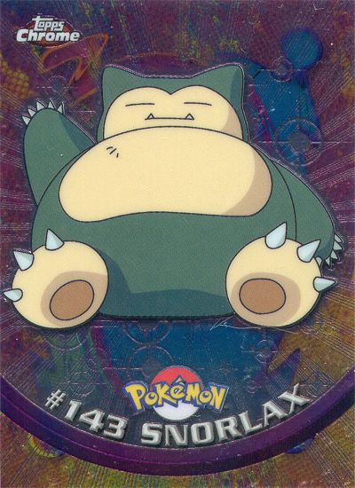 Snorlax - 143 - Topps - Chrome series 2 - front