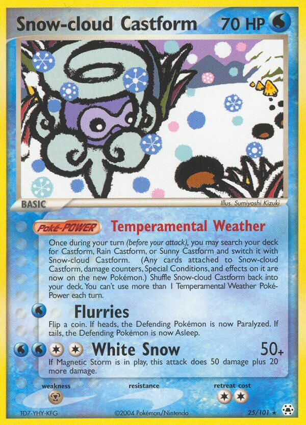 Snow-cloud Castform - 25 - Hidden Legends