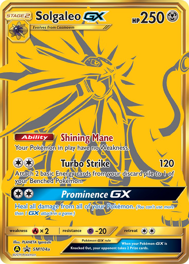 Solgaleo-GX - SM104a - Sun & Moon Promos