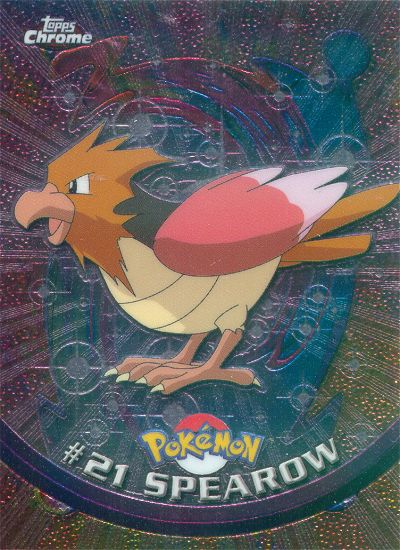 Spearow - 21 - Topps - Chrome series 1 - front