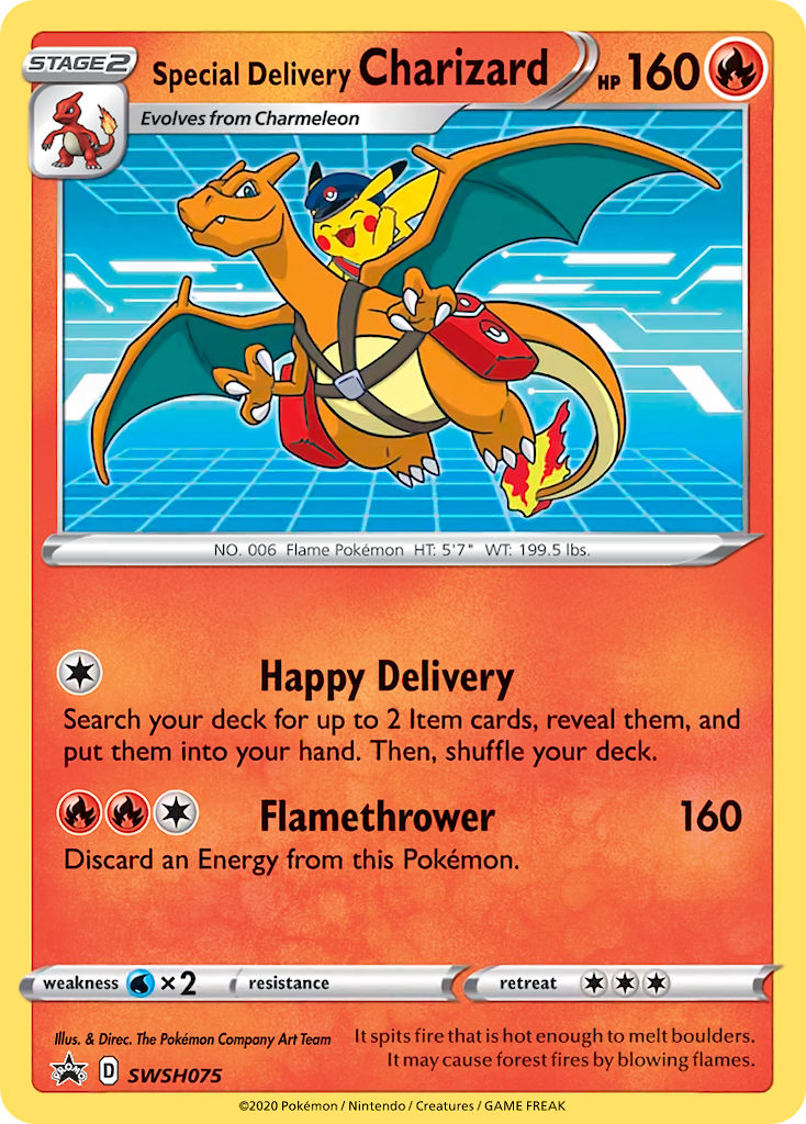 Special Delivery Charizard - SWSH075 - Sword & Shield Promos