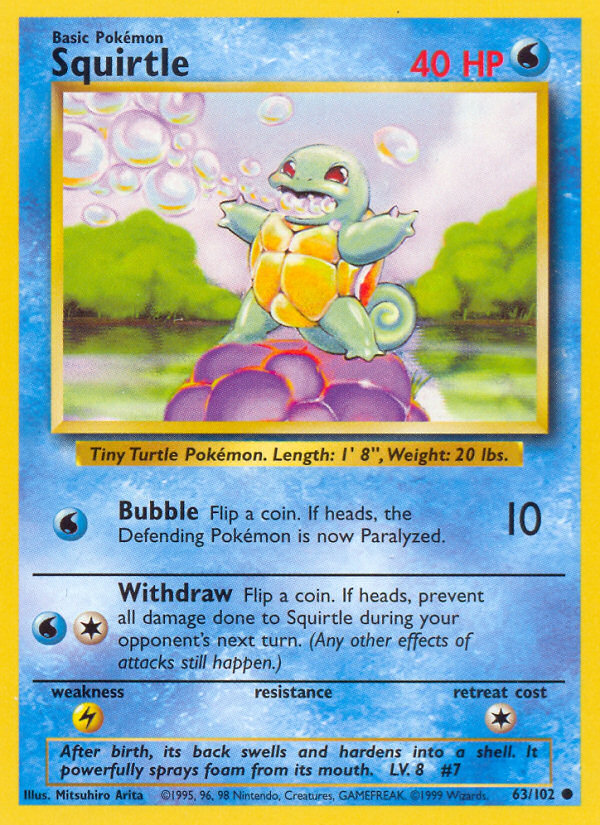 Squirtle Base set Unlimited