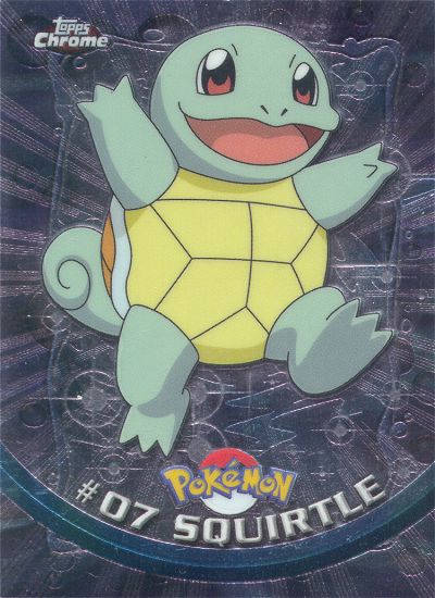 Squirtle - 07 - Topps - Chrome series 1 - front