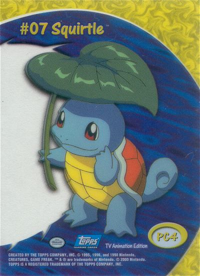 Squirtle - PC4 - Topps - Series 2 - back