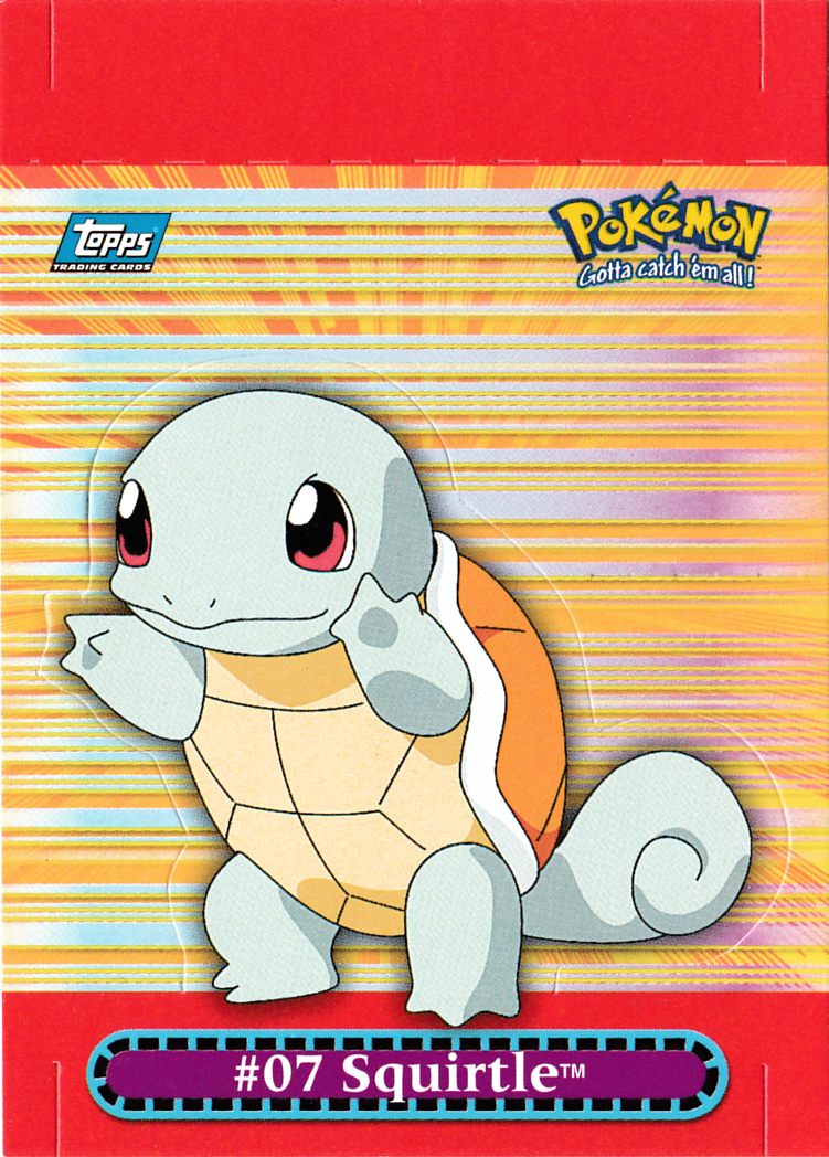 Squirtle - 10 of 10 - Topps - Series 3 - front