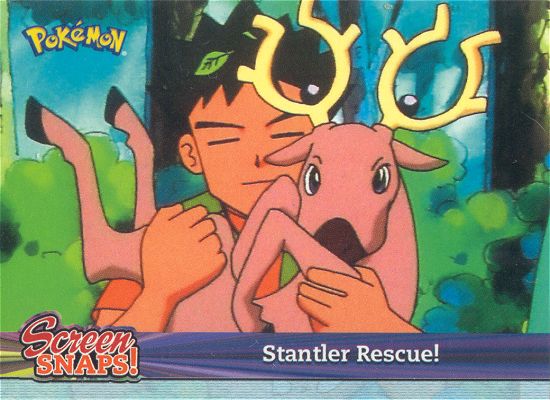 Stantler Rescue! - snap19 - Topps - Johto series - front