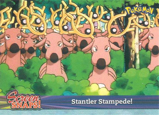 Stantler Stampede! - snap18 - Topps - Johto series - front