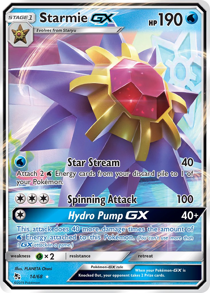 Starmie-GX - 14 - Hidden Fates