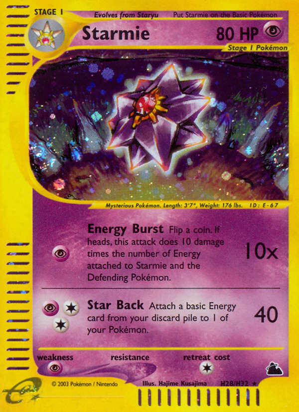 Starmie - H28/H32 - Skyridge