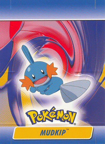 Mudkip - 7 of 10 - Topps - Pokemon Advanced Challenge - front