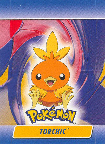 Torchic - 10 of 10 - Topps - Pokemon Advanced Challenge - front