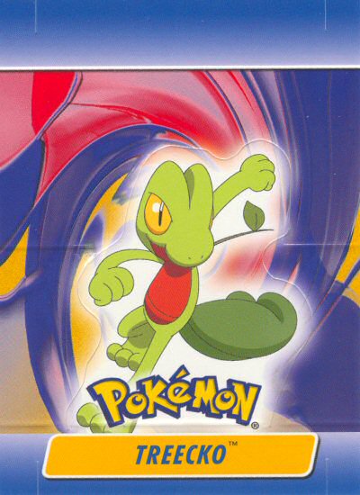 Treecko - 2 of 10 - Topps - Pokemon Advanced Challenge - front