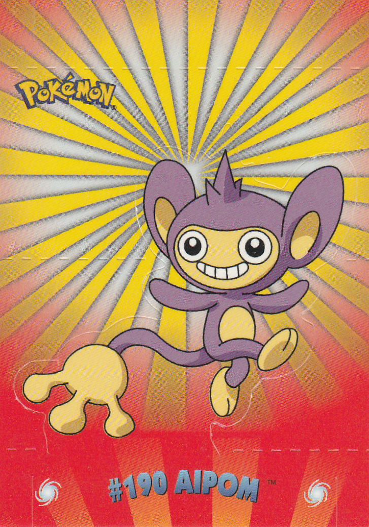 Aipom - 2 of 10 - Topps - Series 1 - front