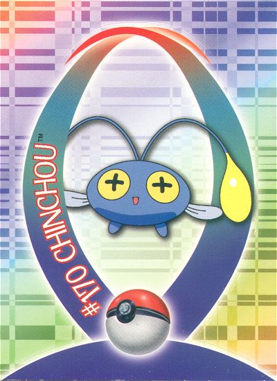 Chinchou - 18 of 62 - Topps - Johto series - front