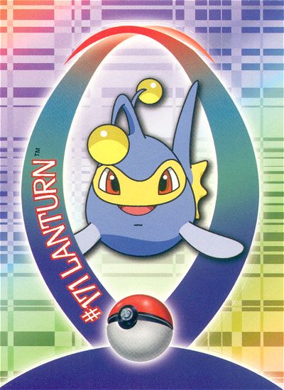 Lanturn - 19 of 62 - Topps - Johto series - front