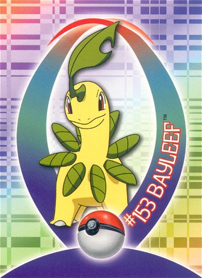 Bayleef - 2 of 62 - Topps - Johto series - front