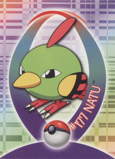 Natu - 22 of 62 - Topps - Johto series - front