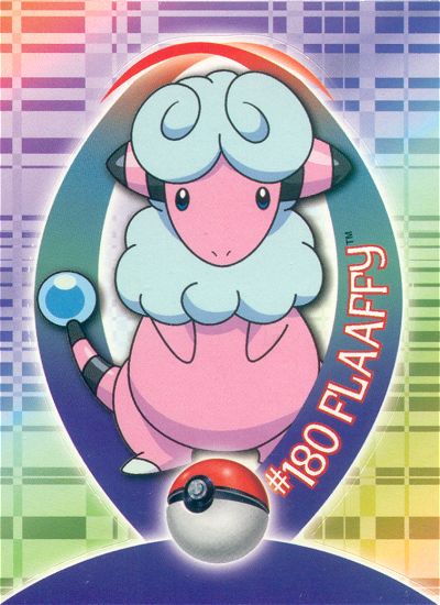Flaaffy - 25 of 62 - Topps - Johto series - front
