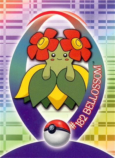 Bellossom - 27 of 62 - Topps - Johto series - front