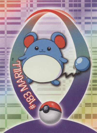 Marill - 28 of 62 - Topps - Johto series - front