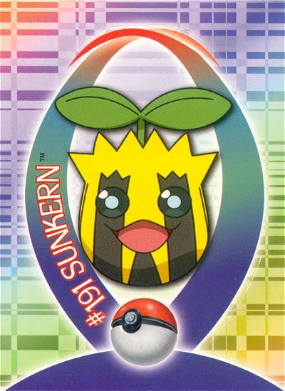 Sunkern - 35 of 62 - Topps - Johto series - front