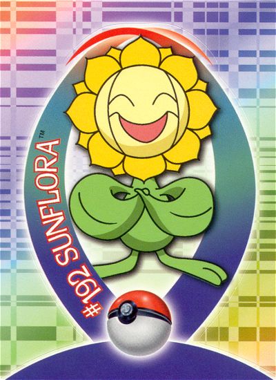 Sunflora - 36 of 62 - Topps - Johto series - front