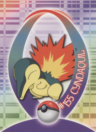 Cyndaquil - 4 of 62 - Topps - Johto series - front