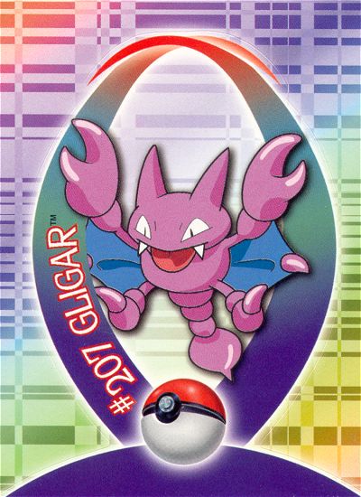 Gligar - 44 of 62 - Topps - Johto series - front