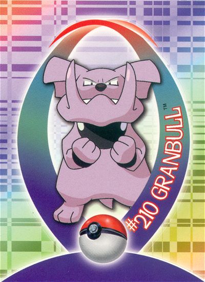 Granbull - 47 of 62 - Topps - Johto series - front