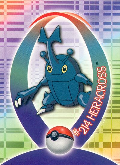 Heracross - 49 of 62 - Topps - Johto series - front