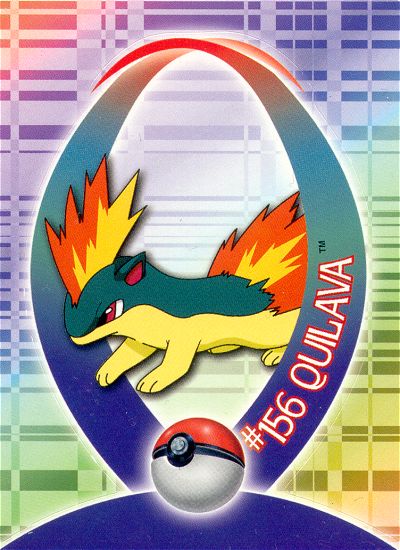 Quilava - 5 of 62 - Topps - Johto series - front
