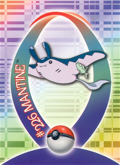 Mantine - 54 of 62 - Topps - Johto series - front