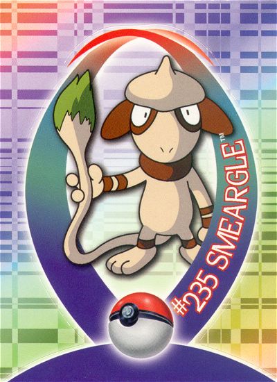 Smeargle - 58 of 62 - Topps - Johto series - front