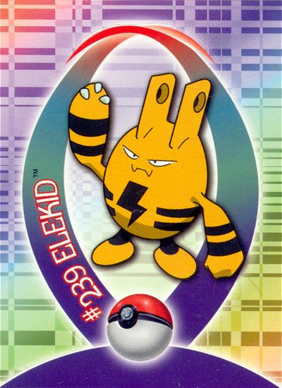 Elekid - 59 of 62 - Topps - Johto series - front