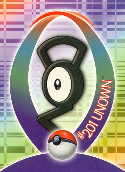 Unown - 10 of 37 - Topps - Johto League Champions - front