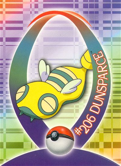 Dunsparce - 12 of 37 - Topps - Johto League Champions - front
