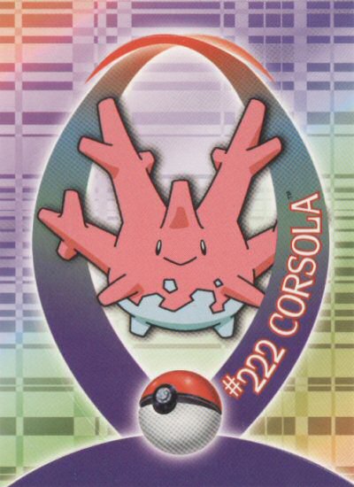 Corsola - 18 of 37 - Topps - Johto League Champions - front