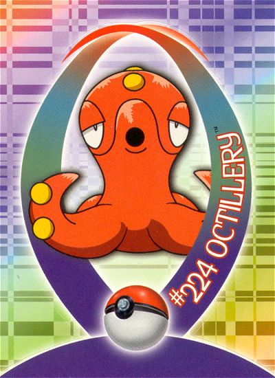 Octillery - 20 of 37 - Topps - Johto League Champions - front