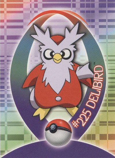 Delibird - 21 of 37 - Topps - Johto League Champions - front