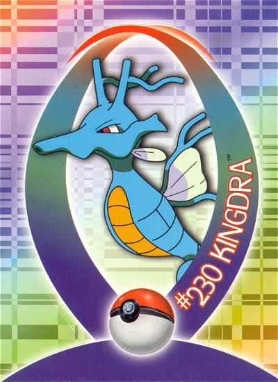 Kingdra - 25 of 37 - Topps - Johto League Champions - front