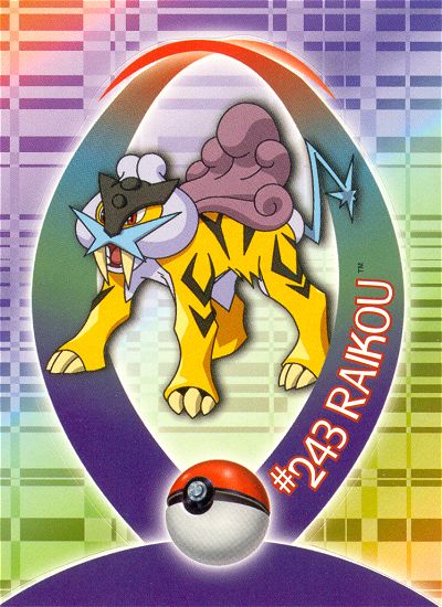 Raikou - 31 of 37 - Topps - Johto League Champions - front