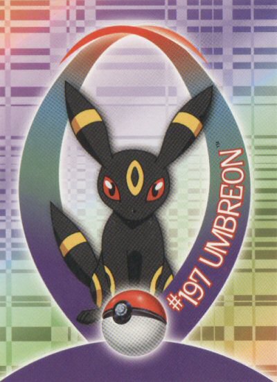 Umbreon - 7 of 37 - Topps - Johto League Champions - front