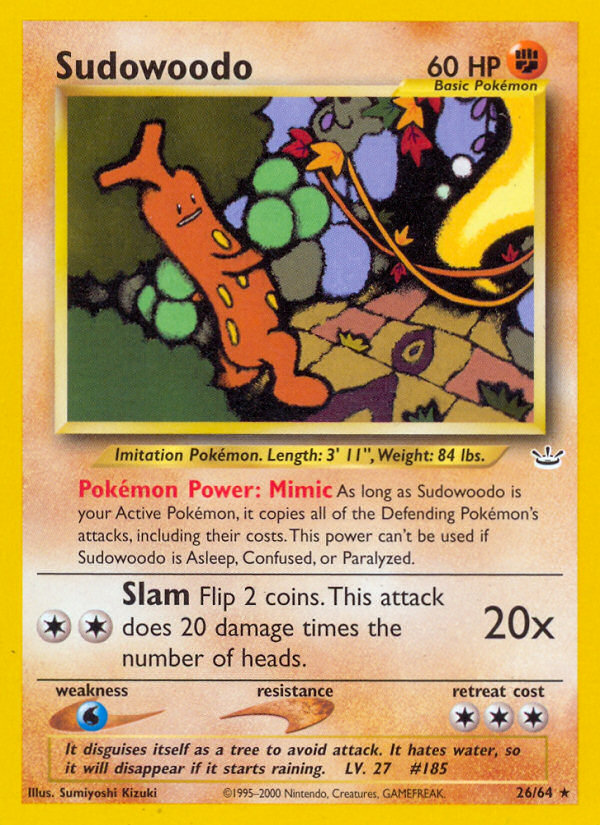 Sudowoodo - Neo Revelation - Unlimited