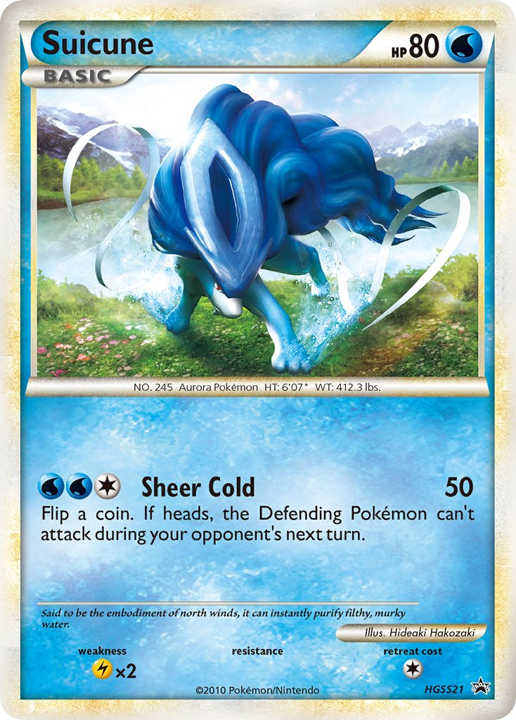 Suicune - HGSS21 - HeartGold & SoulSilver Promos